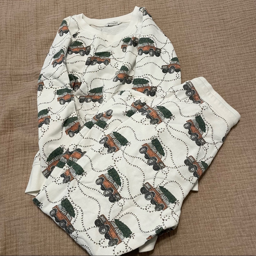 Ae bronco Christmas pj set